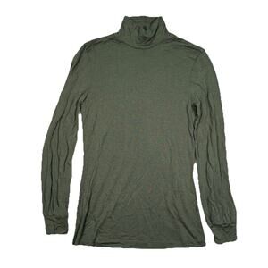 Marella Women's Green Long Sleeve High Neck Top Size Small